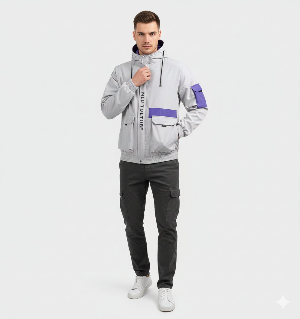 Heidee Giacca Uomo Idrorepellente Leggera – Taglio Regular con Cappuccio per Autunno e Inverno