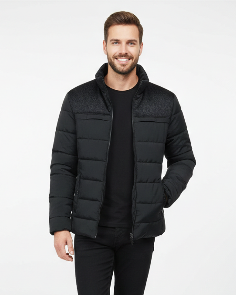 Iker Heren Fleecevest Boss – Warm en Duurzaam, Hoge Kraag & Moderne Stijl