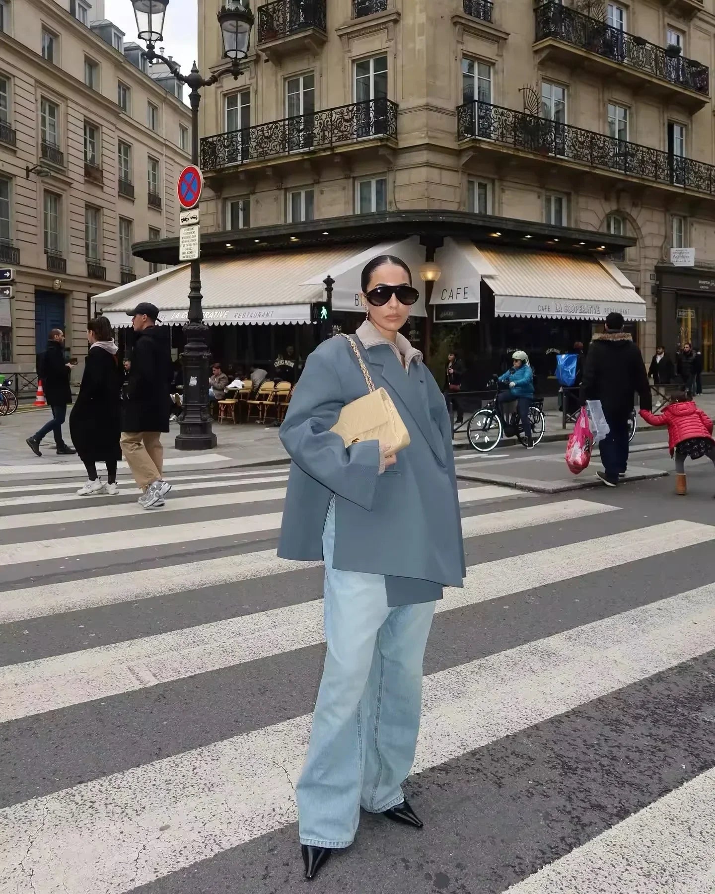 Morgan Blazer Oversize Femme – Veste Chic Longue à Revers Structuré & Coupe Décontractée