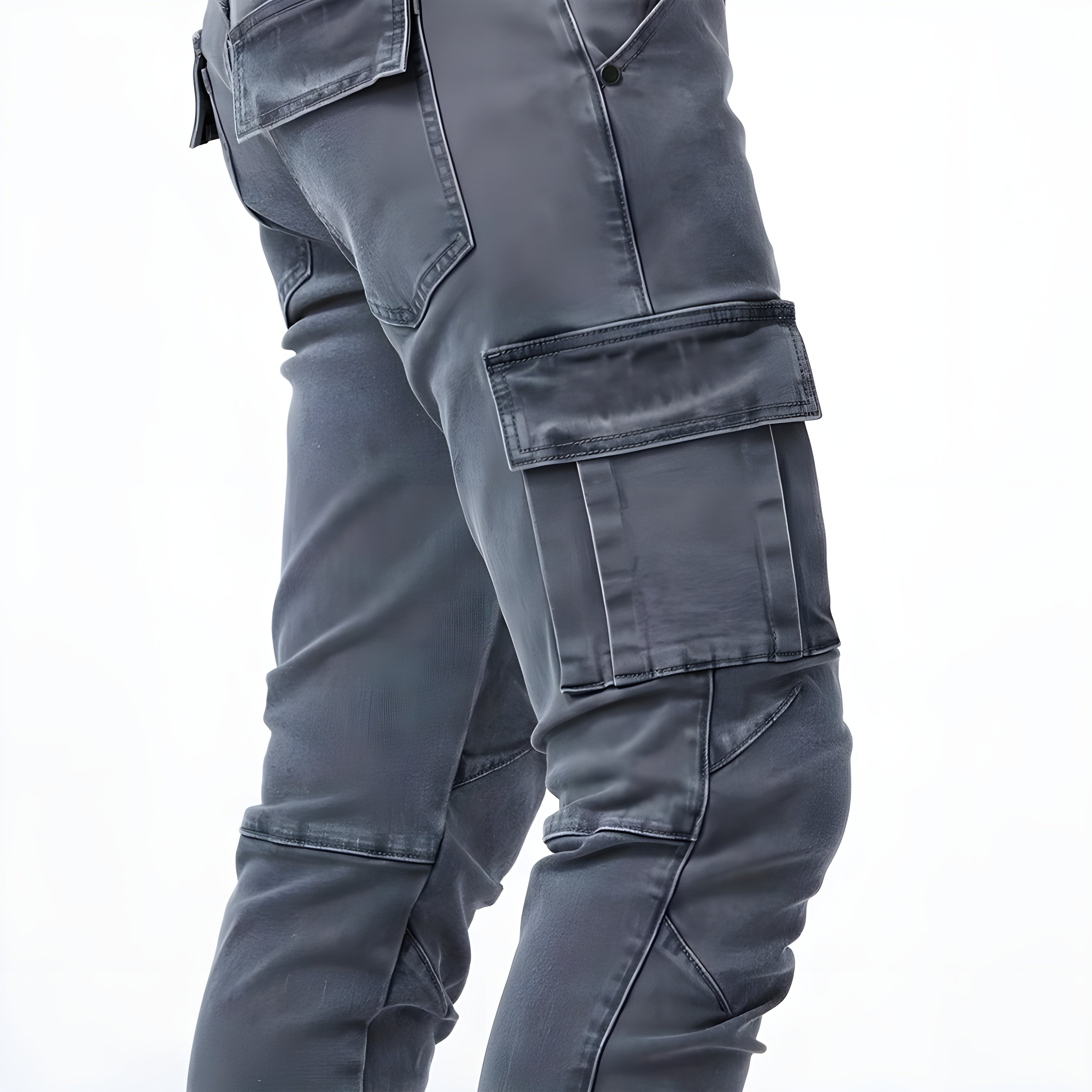 Pantaloni da uomo Francois - Pantaloni cargo in denim elasticizzato comodi e moderni