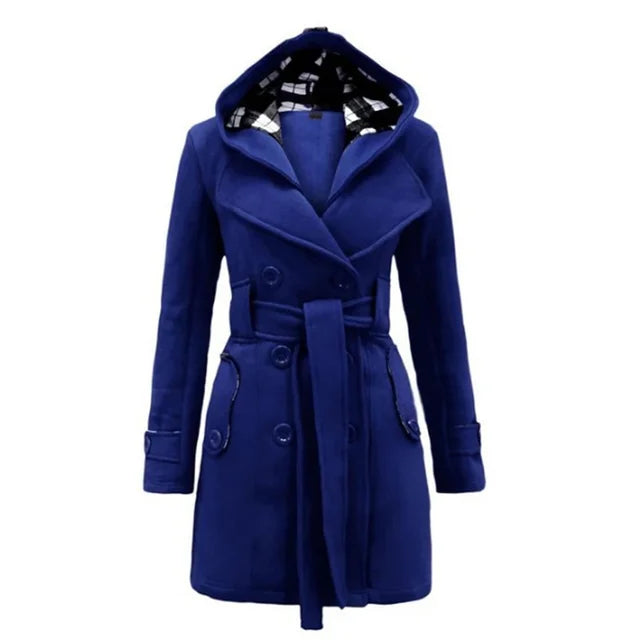 Issa Trench Femme – Manteau Élégant Ceinturé Coupe Cintrée pour Automne & Hiver