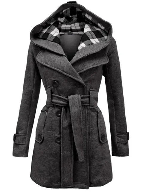 Issa Trench Femme – Manteau Élégant Ceinturé Coupe Cintrée pour Automne & Hiver