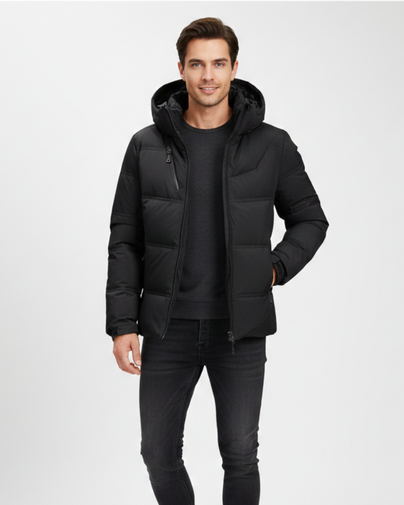 Рубіо Чоловіча Лижна Куртка Ейндговен – Облягаючий Крої, Тепла з Каптуром