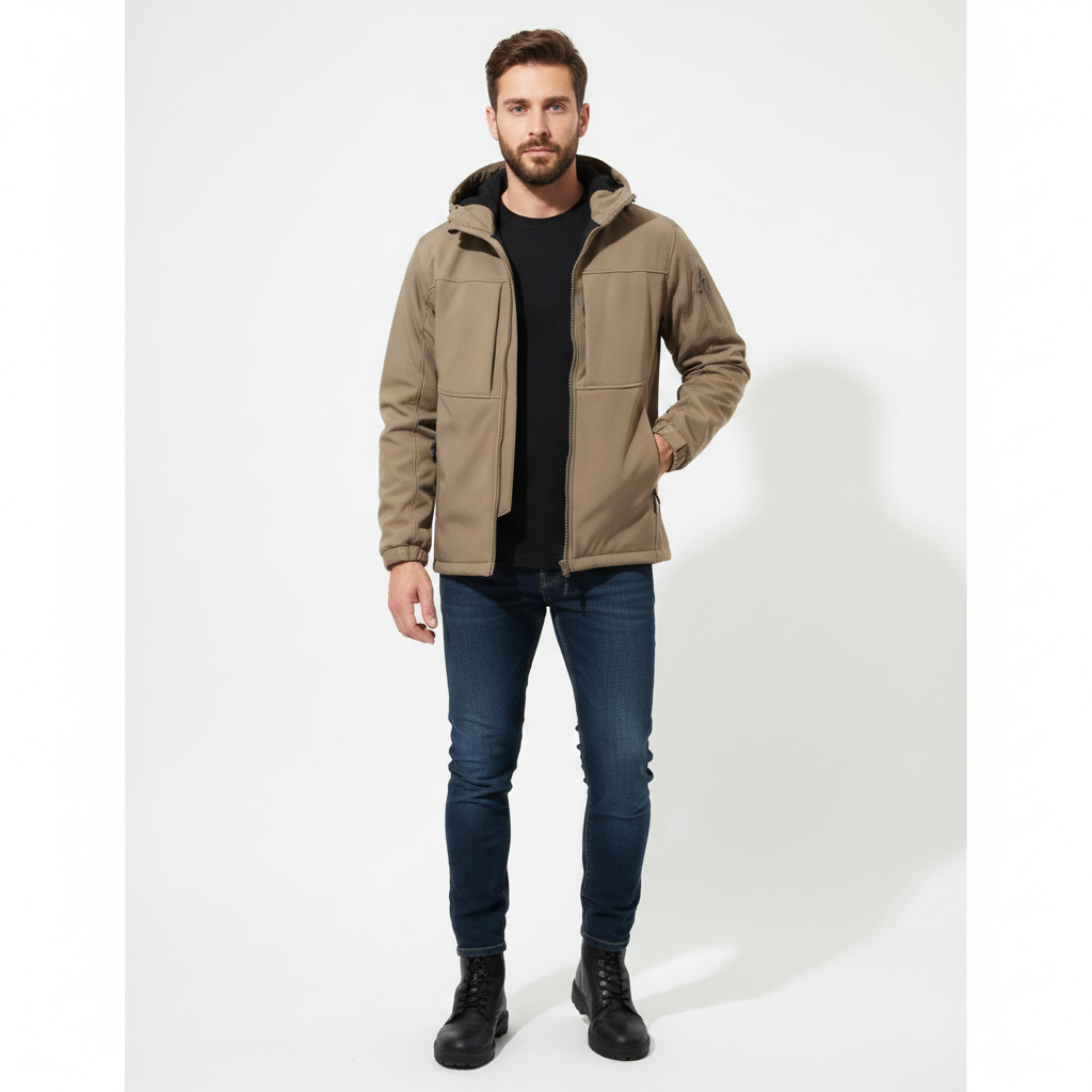 Max Giacca Softshell Uomo con Cappuccio – Design Funzionale & Taglio Moderno Estensibile