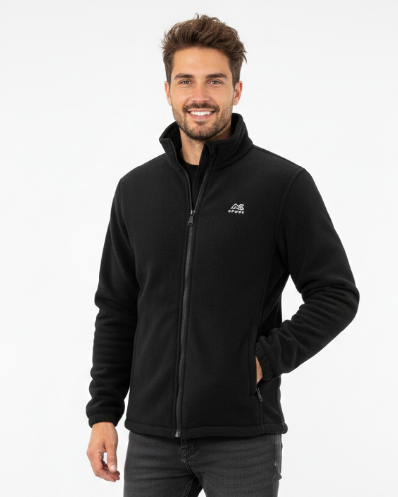 Alex Veste Forro Polar Unisex – Chaqueta Forrada de Sherpa Caliente con Cuello Alto y Cierre de Cremallera