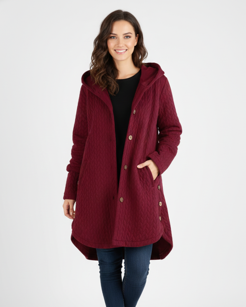 Sascha Manteau d’Inverno – Giacca Lunga Calda Taglio Confortevole con Protezione Contro le Intemperie