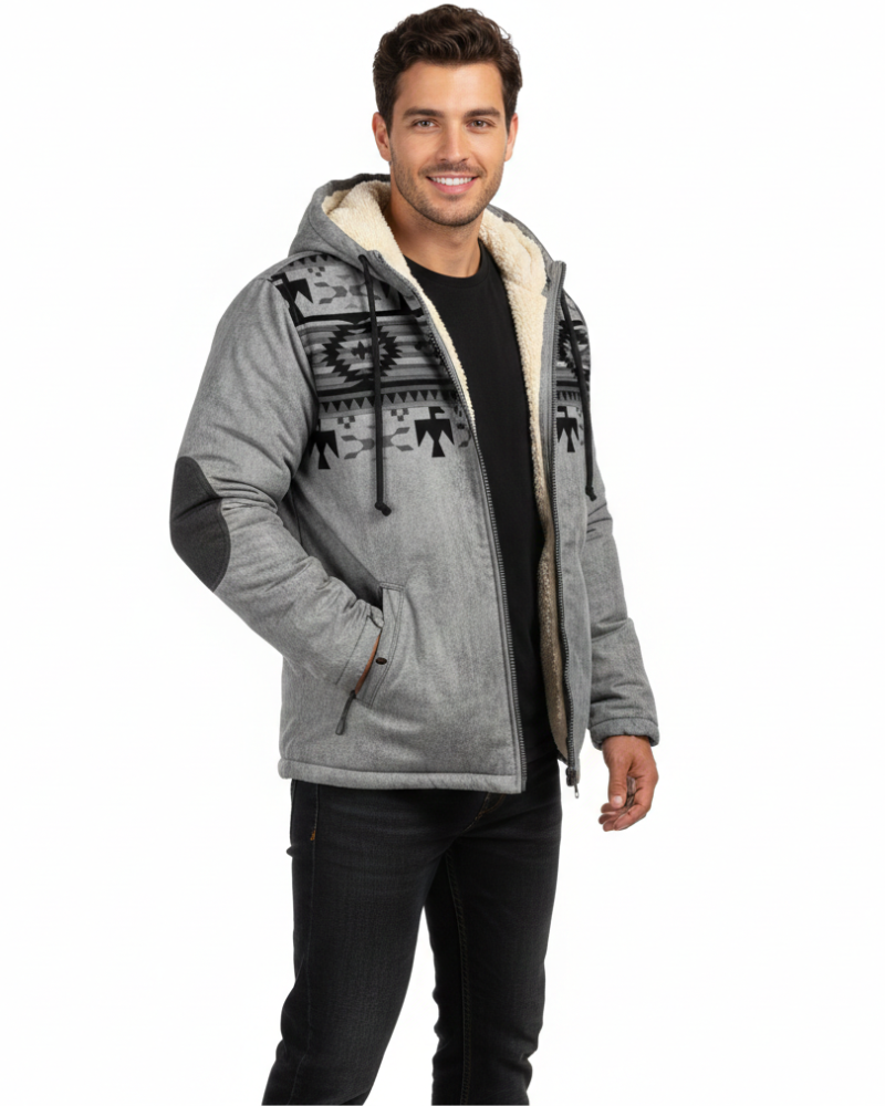 Dan Winterjas voor Heren – Lichtgewicht Gevoerde Parka met Kap en Weerbescherming