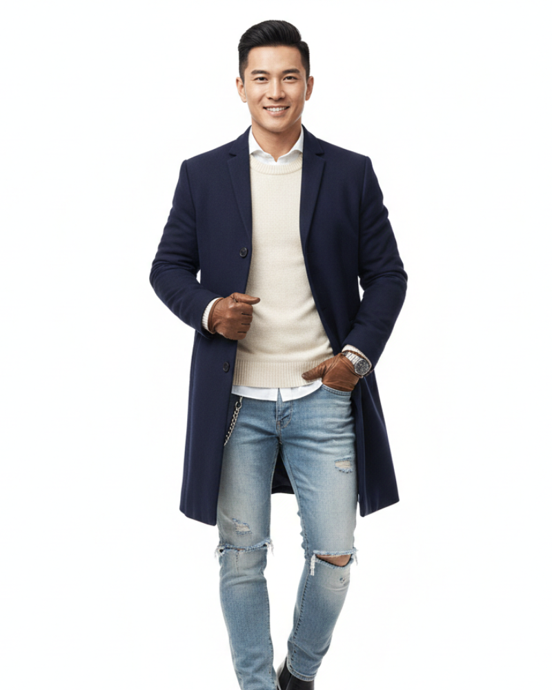 Norlan miesten yksirivinen takki – istuva leikkaus ja nykyaikainen tyyli