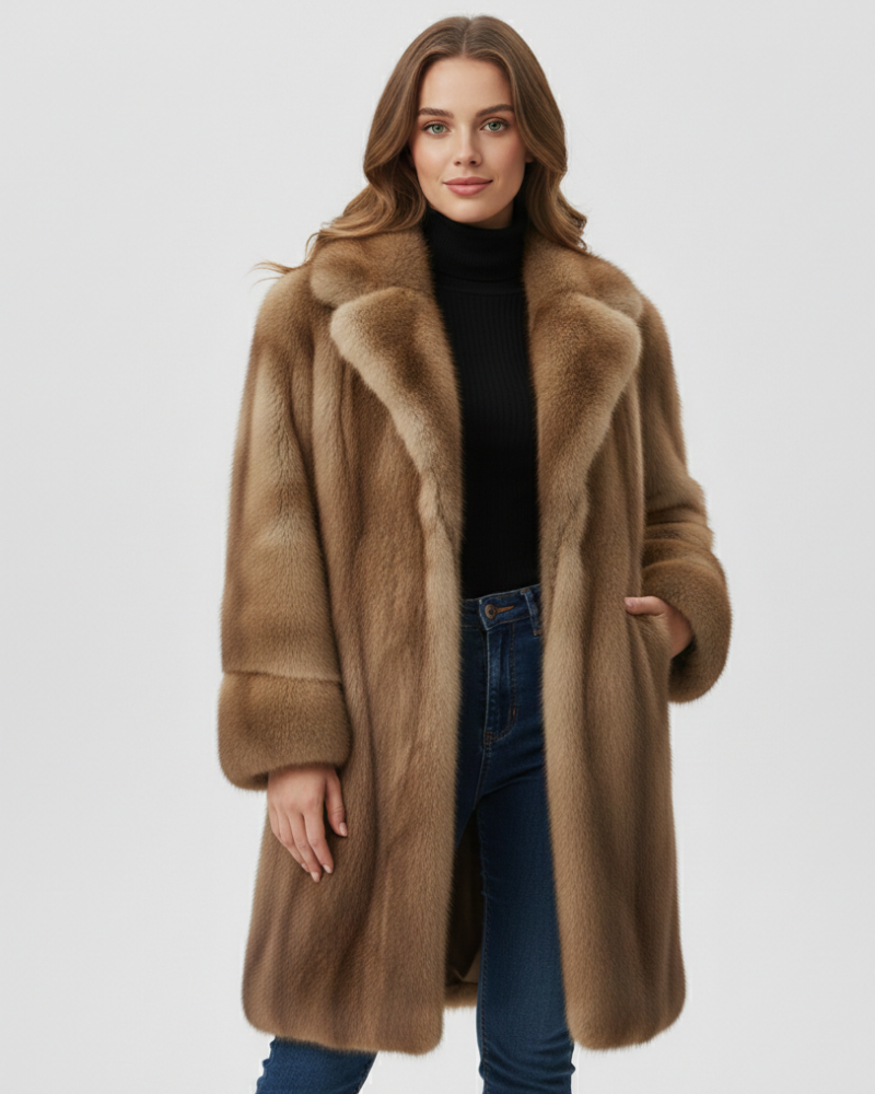 Helene Abrigo Largo de Invierno para Mujer – Chaqueta Elegante y Caliente en Fibras Duraderas y Corte Cómodo