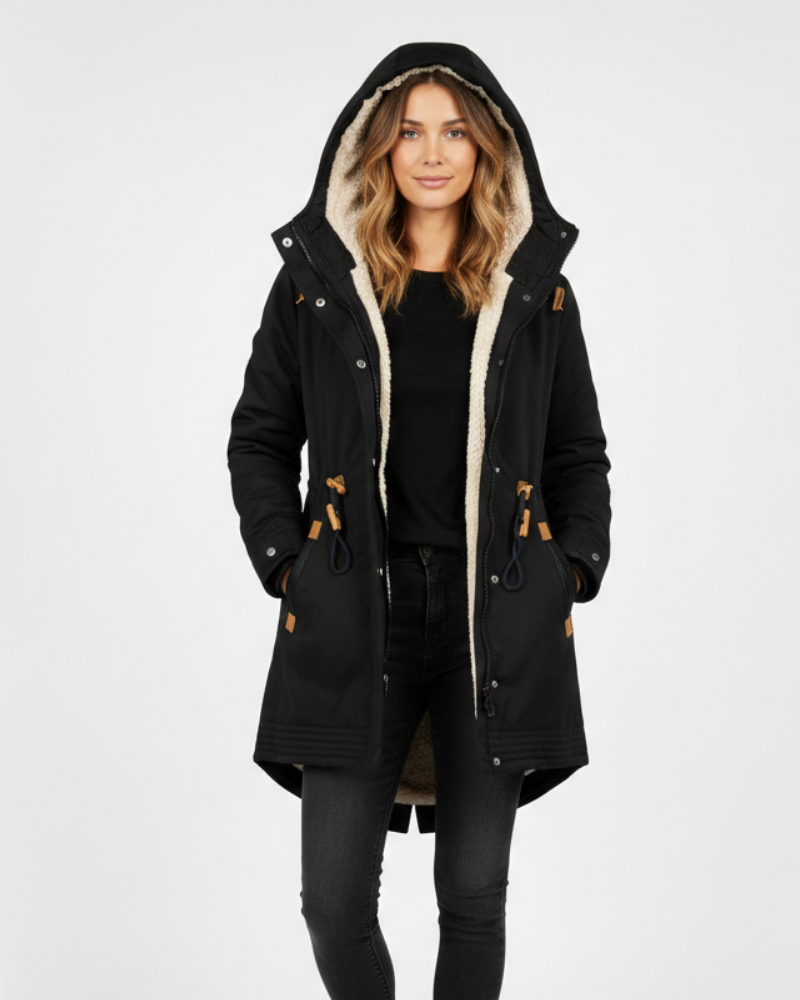 Blaire Naisten Takki – Lämmin Vuori, Toimiva Huppu & Tyylikäs Leikkaus Talveen