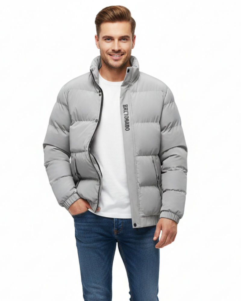 Zykai Slim Fit Heren Donsjack – Lichtgewicht en Warme Waterafstotende Pufferjas