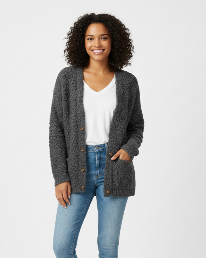 Milas Vestă Plușată pentru Femei – Vesta Casual Moale, Croială Lejeră cu Buzunare