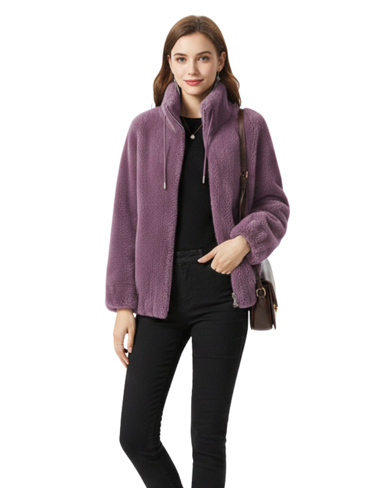 Blaise női kétoldalas polárkabát – Bélelt, álló gallér és téli melegség