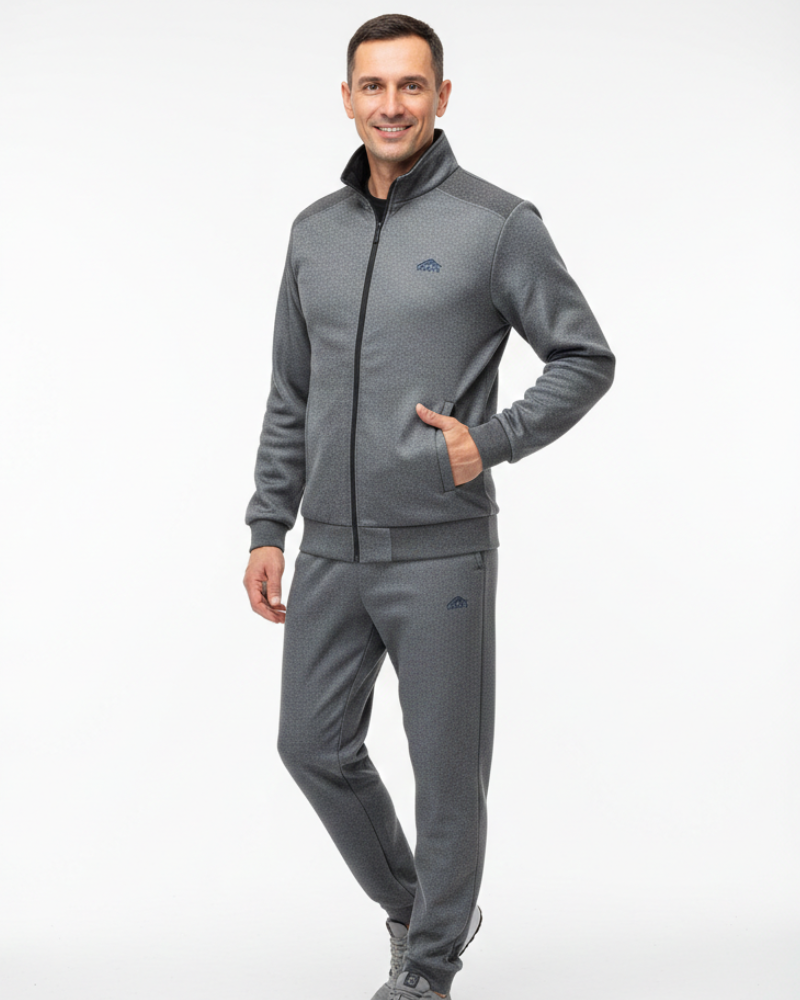 Kaiden Ensemble Survêtement Homme – Veste Zippée & Pantalon Confort, Usage Quotidien