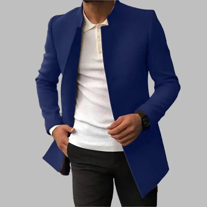 Cappotto da uomo Alain: elegante cappotto in morbida e confortevole lana dallo stile senza tempo