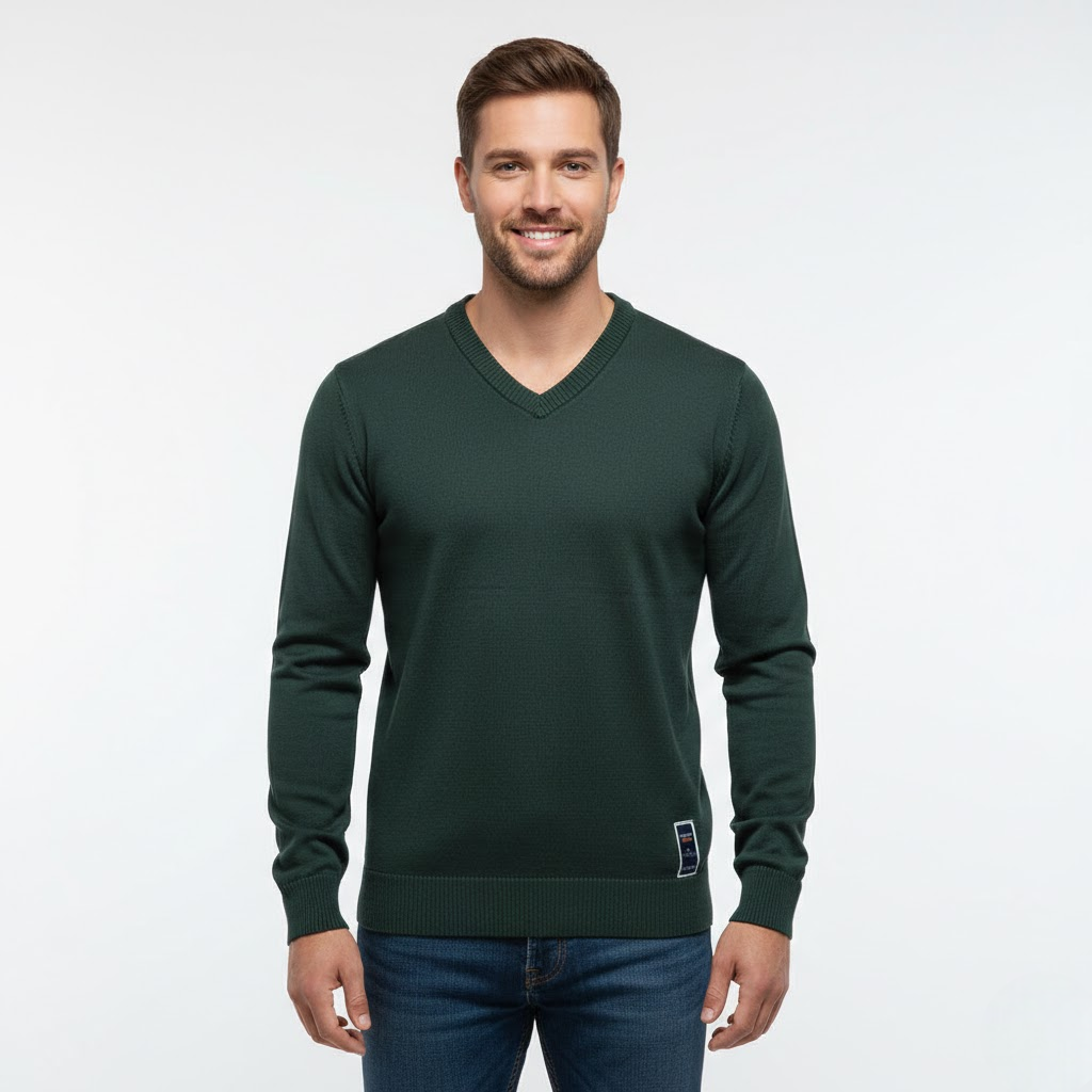 Koen Męski Sweter Casual Elegancki – Miękki Oddychający Materiał i Wszechstronny Styl