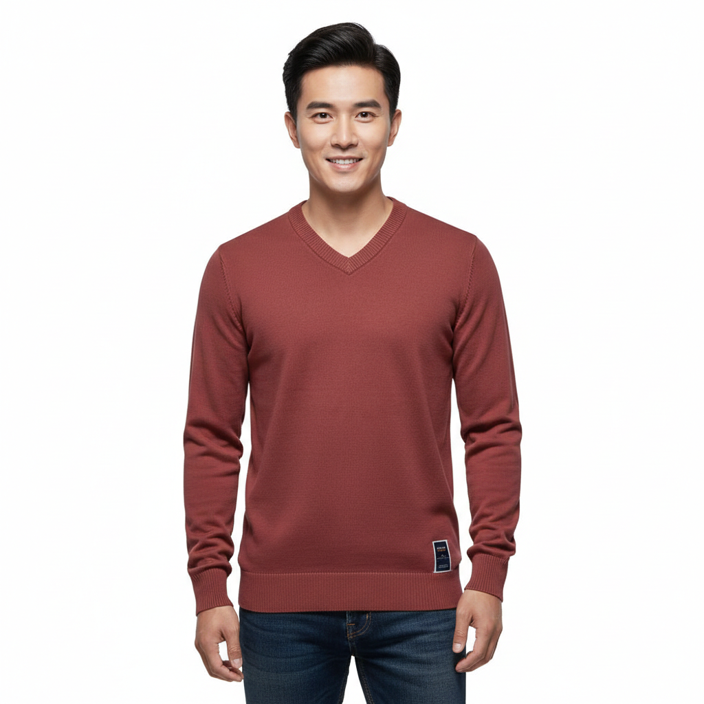 Koen Męski Sweter Casual Elegancki – Miękki Oddychający Materiał i Wszechstronny Styl