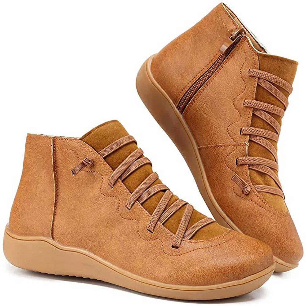 Liam Bottines en Cuir Homme – Confortables et Stylées avec Lacets Géométriques et Fermeture Éclair