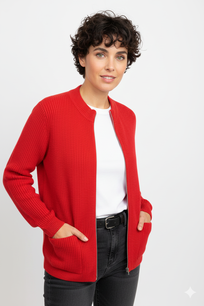 Layla Women's Vest – Soft Zipped Jacket with Comfortable Fit & Versatile Style