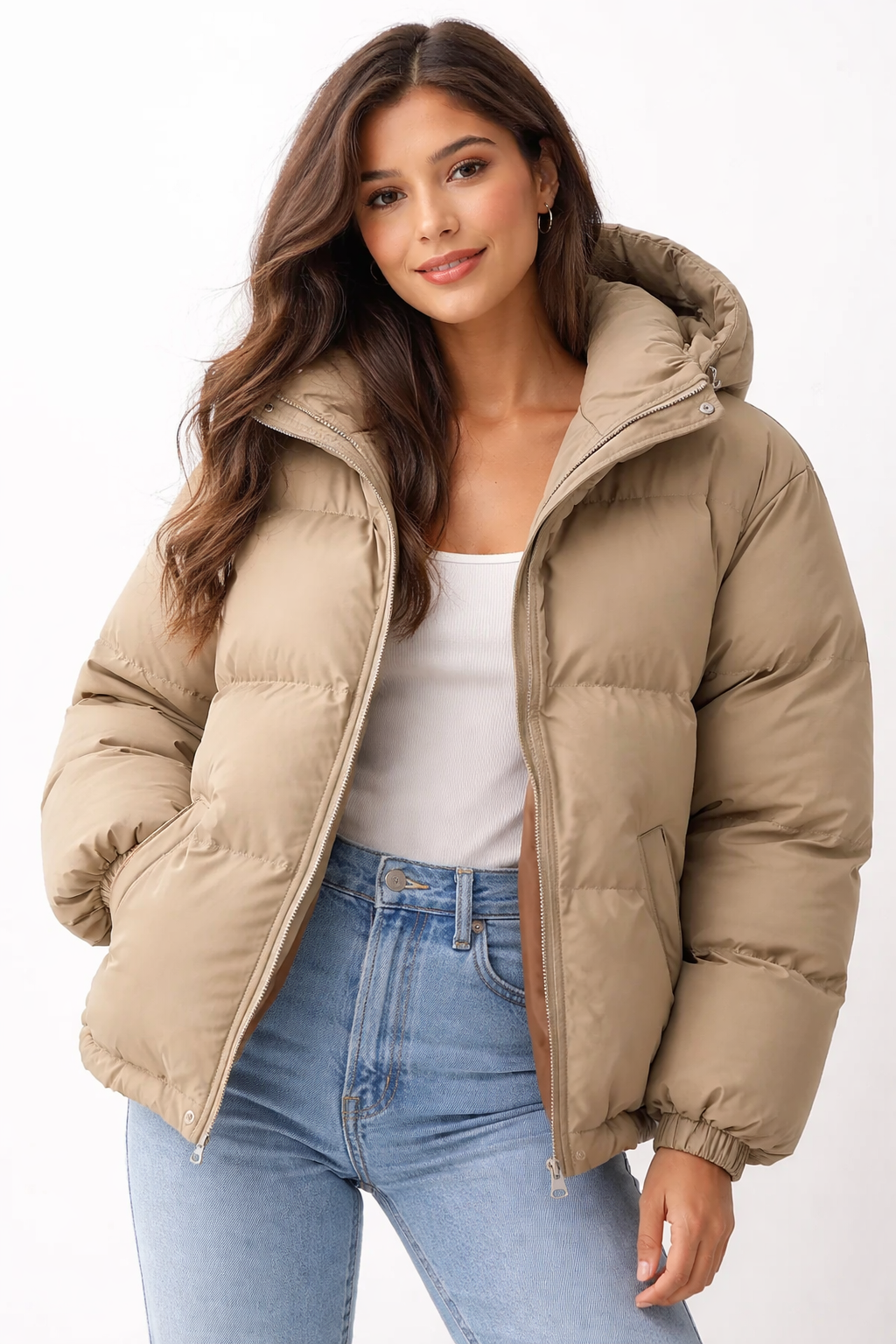 Lilah Lett Vinterjakke for Dame med Hetter – Elegant Snitt og Moderne Varme