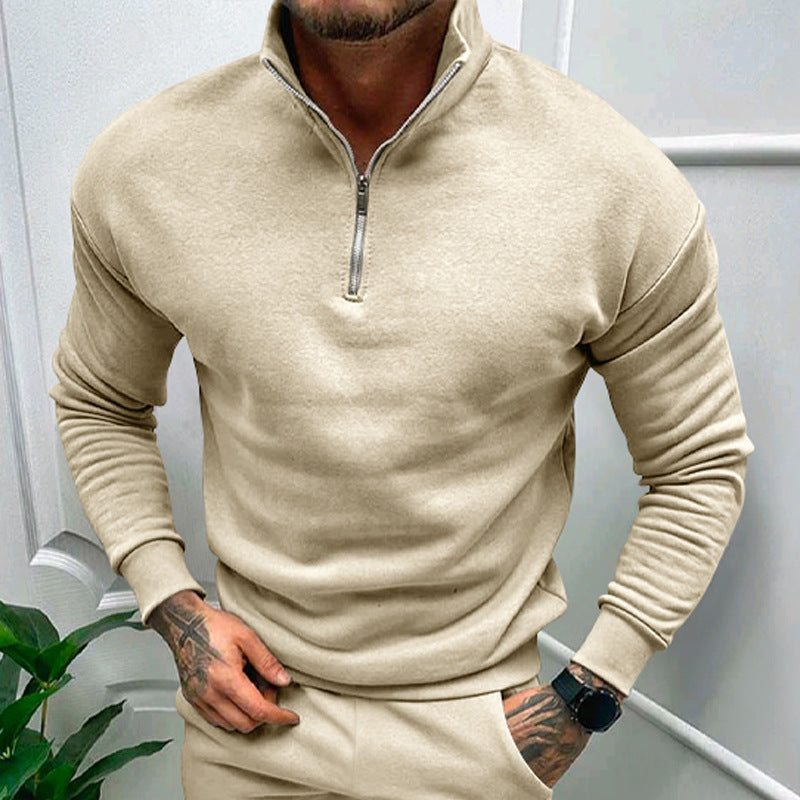 Lorence Pull Demi-Zip Homme – Maille Douce Moderne avec Coupe Élégante et Confortable