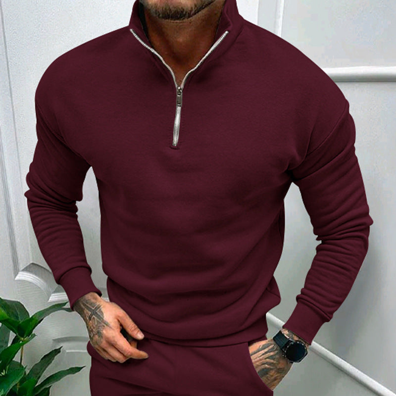 Lorence Pull Demi-Zip Homme – Maille Douce Moderne avec Coupe Élégante et Confortable