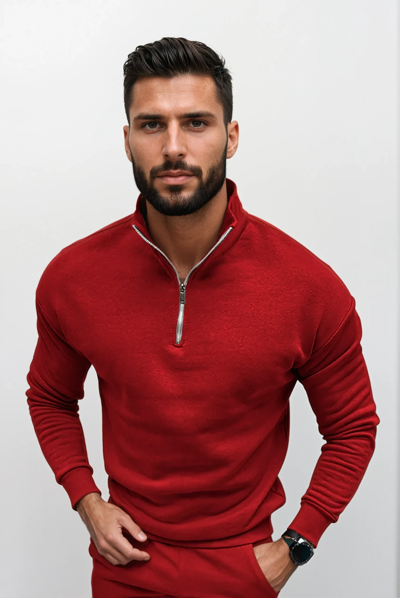 Lorence Pull Demi-Zip Homme – Maille Douce Moderne avec Coupe Élégante et Confortable