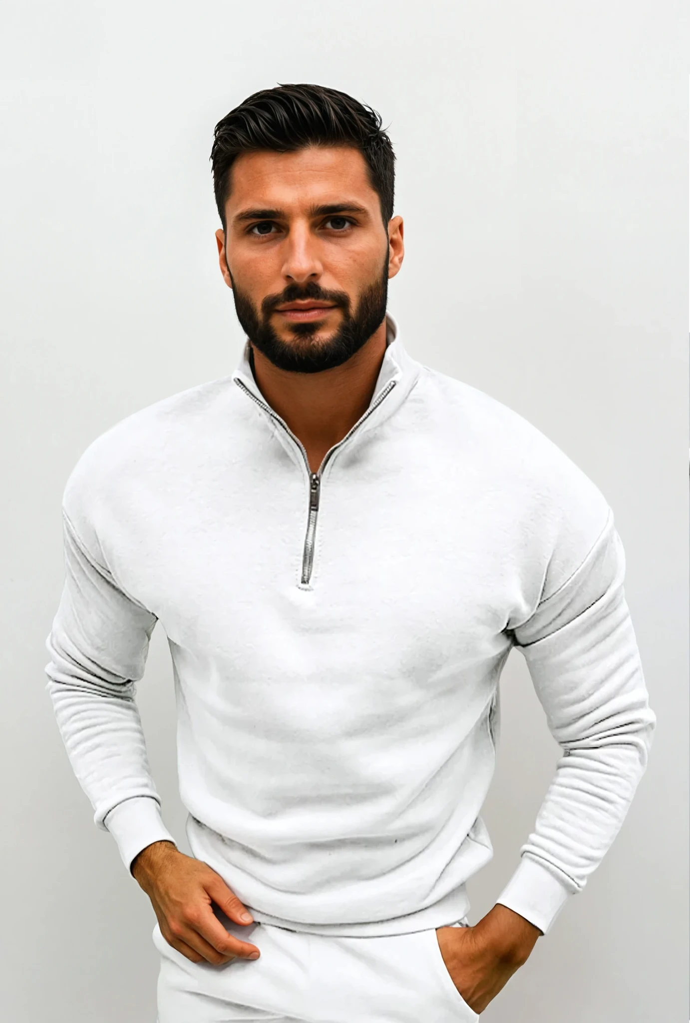 Lorence Pull Demi-Zip Homme – Maille Douce Moderne avec Coupe Élégante et Confortable