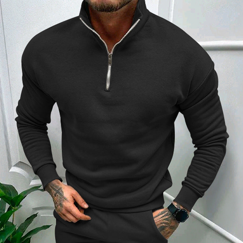 Lorence Pull Demi-Zip Homme – Maille Douce Moderne avec Coupe Élégante et Confortable