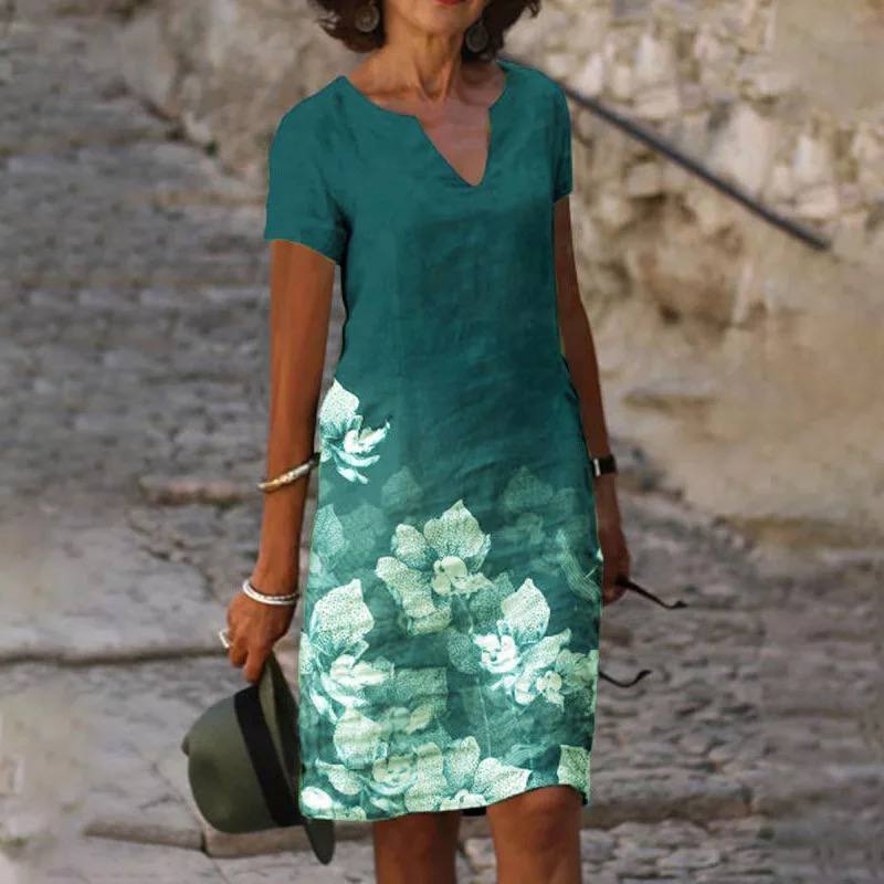 Abito estivo da donna Isabelle - Abito floreale leggero con vestibilità elegante e comfort traspirante