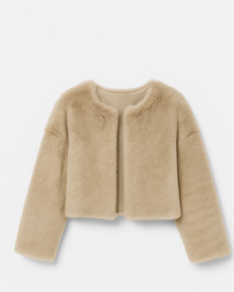 Maya női rövid télikabát – formázott szabás, kerek nyak és kifinomult stílus