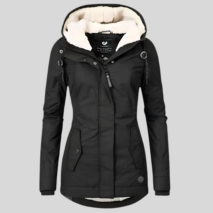Celine Parka Longue d’Hiver Femme – Manteau Imperméable et Chaud avec Doublure en Fausse Fourrure & Coupe Ajustable