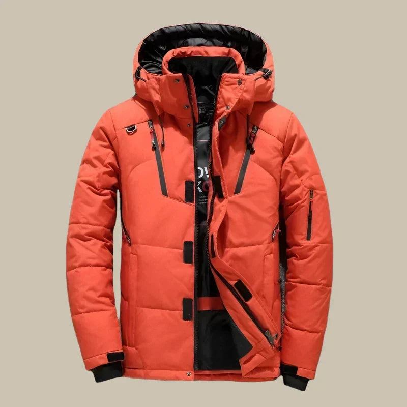 Alexander Veste d’Hiver Uomo – Manteau Chaud et Coupe-Vent avec Doublure Thermique