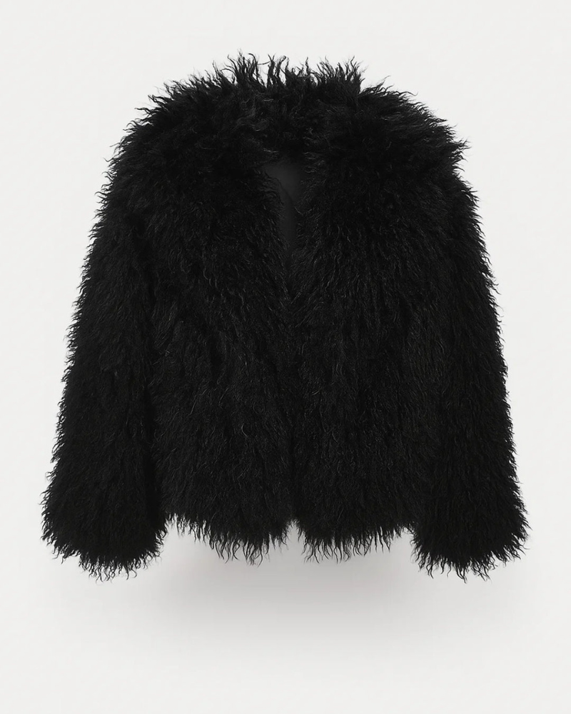 Melody Naisten Lyhyt Keinoturkistakki – Runsas Tilavuus & Rohkea Muotityyli