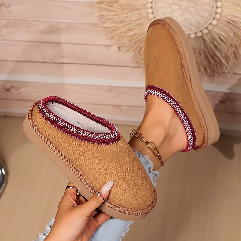 August Chaussures d’Intérieur Femme – Confort Douillet, Design Respirant & Semelle Antidérapante