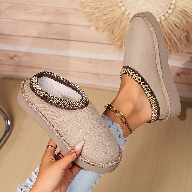August Chaussures d’Intérieur Femme – Confort Douillet, Design Respirant & Semelle Antidérapante