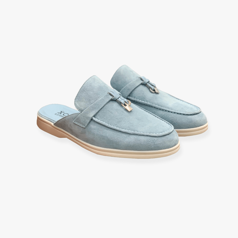 Mules da donna Emary – Mules slip-on con fibbia e comfort chic senza tacco