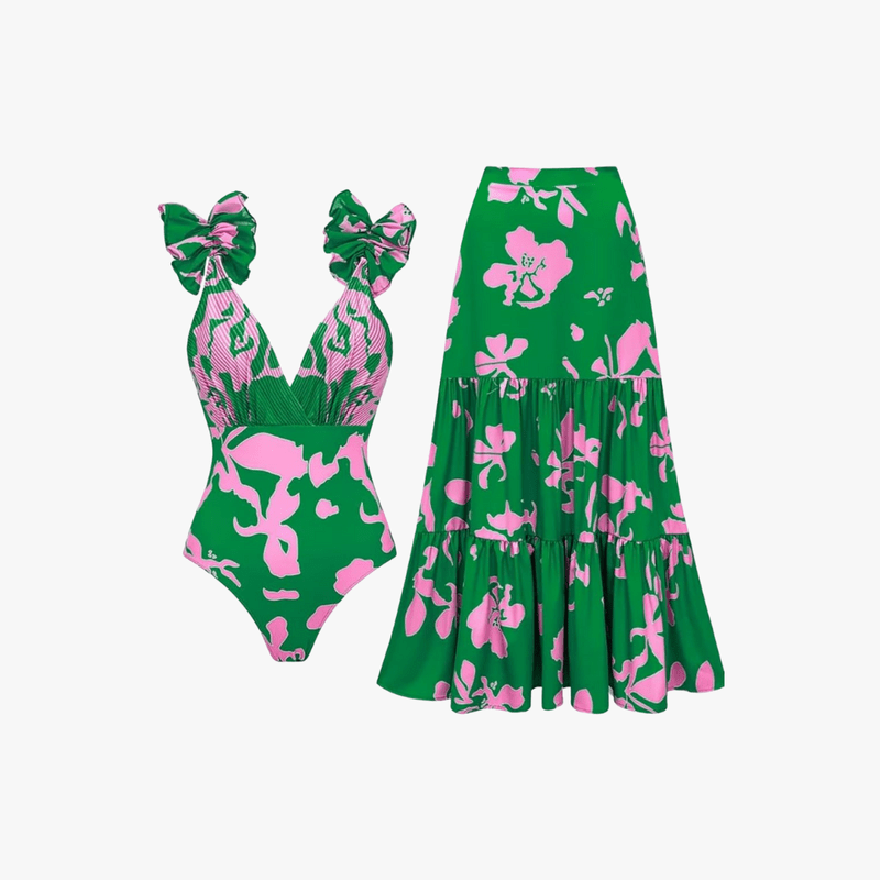 Costume da bagno da donna Elana – Costume intero senza maniche in poliestere con coppe rimovibili