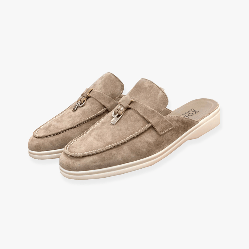 Mules da donna Emary – Mules slip-on con fibbia e comfort chic senza tacco