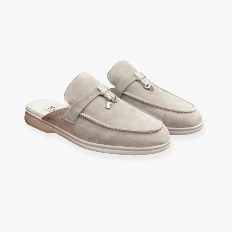 Mules da donna Emary – Mules slip-on con fibbia e comfort chic senza tacco