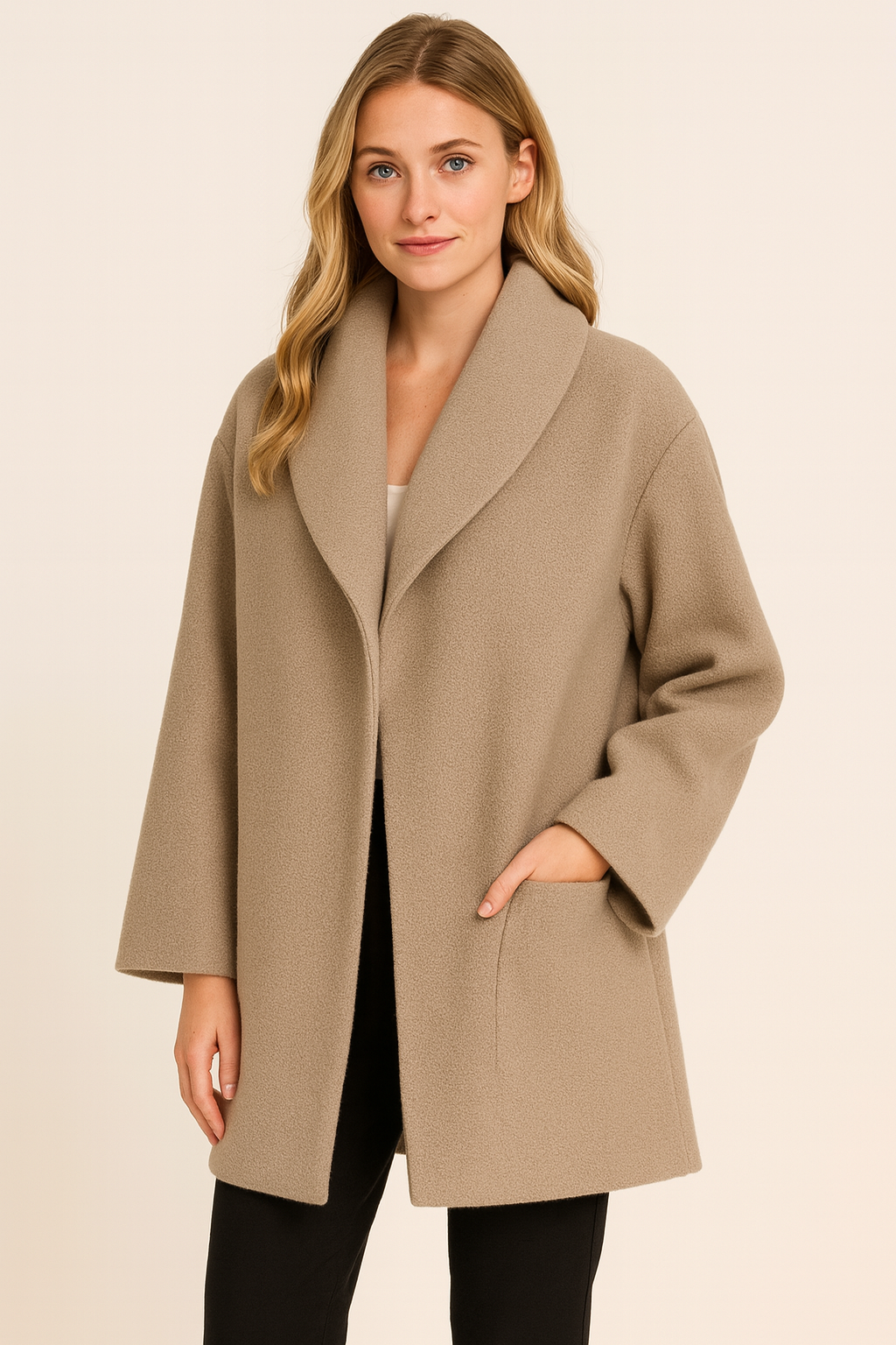 Melany Trenchcoat Femme – Manteau Long Chaud au Style Classique et Coupe Élégante