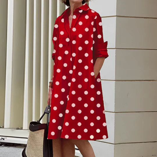 Abito camicia da donna Jasmine - Elegante abito camicia con vestibilità comoda e design elegante