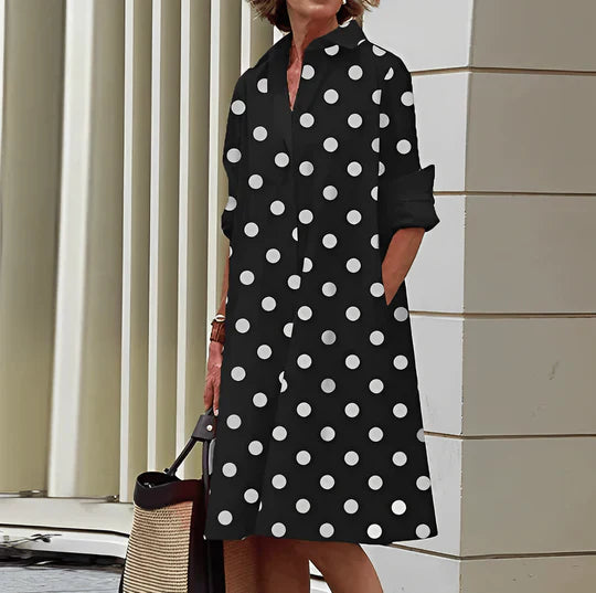 Abito camicia da donna Jasmine - Elegante abito camicia con vestibilità comoda e design elegante
