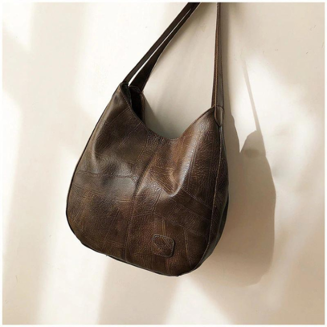Elowen Sac à Épaule Femme – Luxe en Cuir Véritable avec Design Intemporel et Compartiments Pratiques