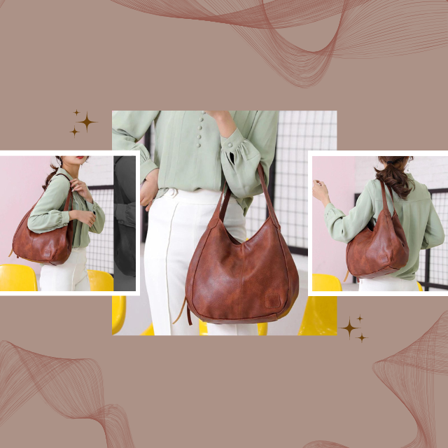 Elowen Sac à Épaule Femme – Luxe en Cuir Véritable avec Design Intemporel et Compartiments Pratiques