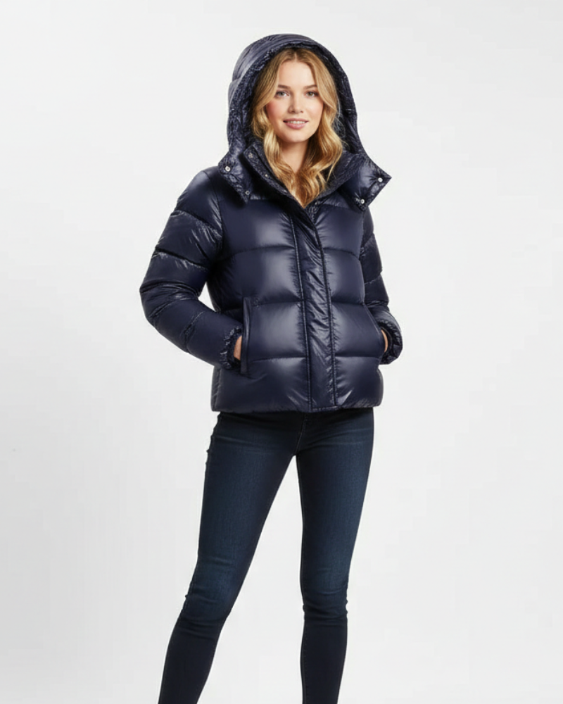 Natalie Naisten Hupullinen Untuvatakki – Reilu Leikkaus, Puhvrityyli & Talven Lämpö