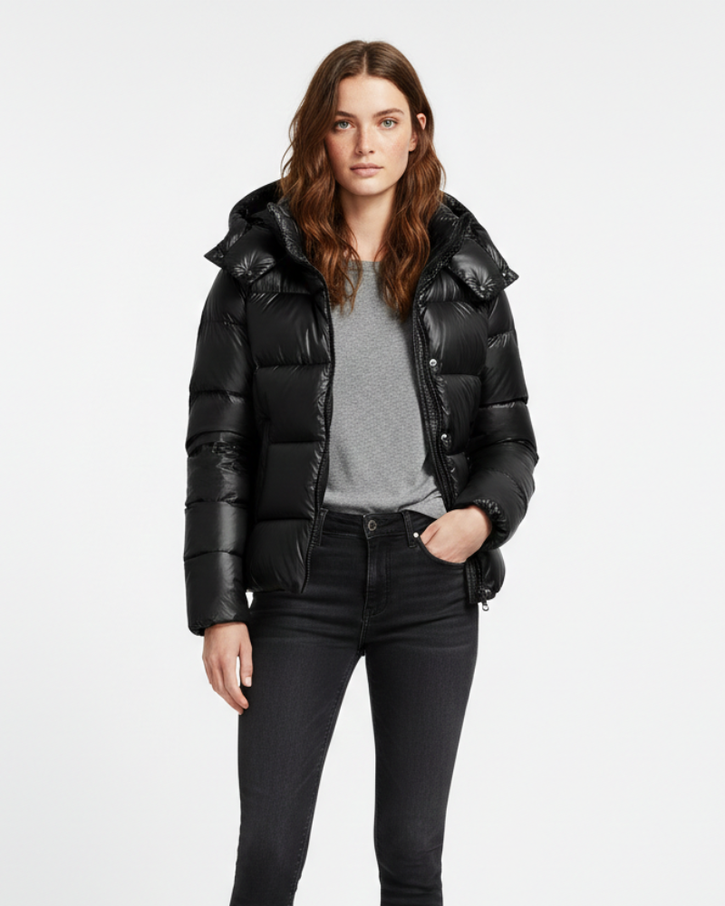 Natalie Piumino Donna con Cappuccio – Taglio Largo, Design Gonfio e Calore Invernale