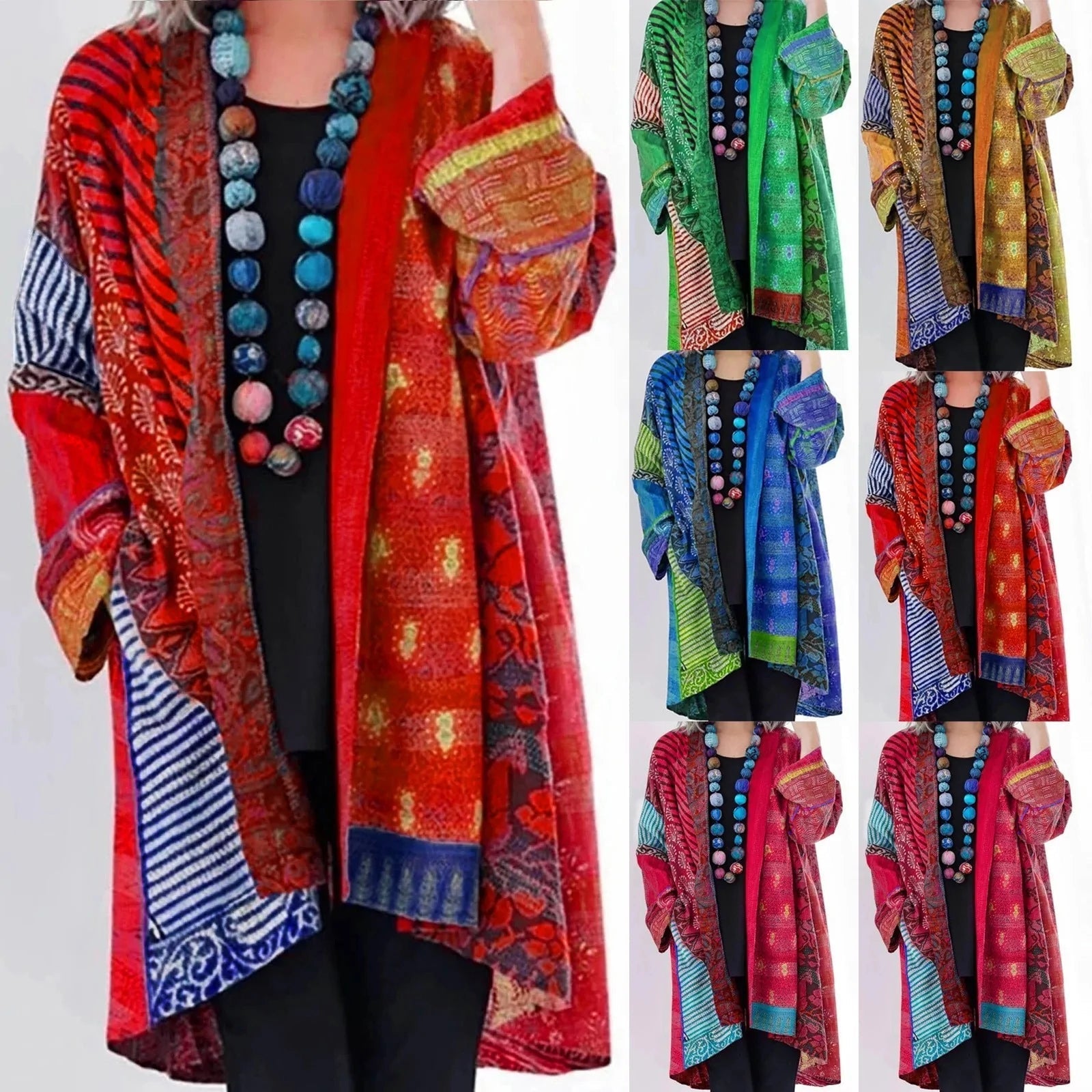 Noeh Pull Patchwork Vintage Woman – Soft and Breathable Knit with Warm Casual Fit