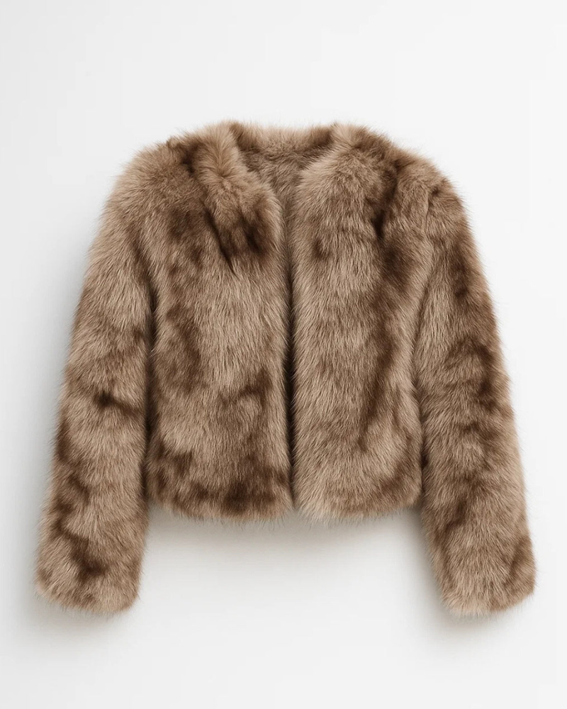 Norra Giacca Corta Donna in Pelliccia Sintetica – Volume Elegante e Affascinante Invernale