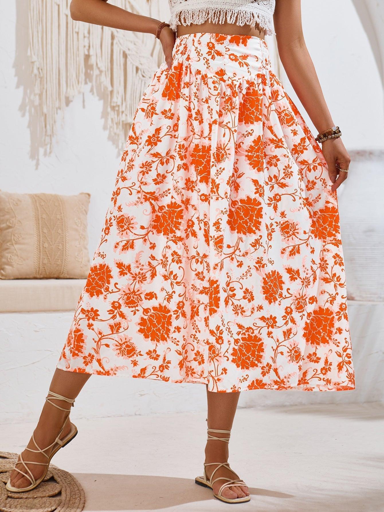 Gonna lunga con stampa floreale Kennedi: eleganza e comfort per tutte le occasioni